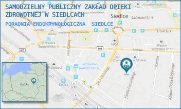PORADNIA ENDOKRYNOLOGICZNA - SAMODZIELNY PUBLICZNY ZAKŁAD OPIEKI ZDROWOTNEJ W SIEDLCACH - FORMIŃSKIEGO 14,  SIEDLCE