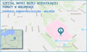 PORADNIA ENDOKRYNOLOGICZNA - SZPITAL MATKI BOŻEJ NIEUSTAJĄCEJ POMOCY W WOŁOMINIE - GDYŃSKA 1/3,  WOŁOMIN