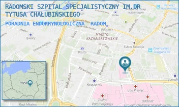 PORADNIA ENDOKRYNOLOGICZNA - RADOMSKI SZPITAL SPECJALISTYCZNY IM. DR TYTUSA CHAŁUBIŃSKIEGO - LEKARSKA 4,  RADOM