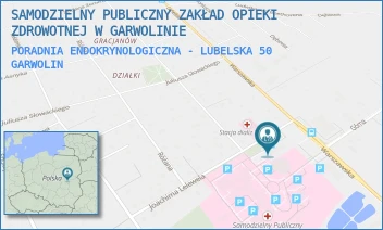 PORADNIA ENDOKRYNOLOGICZNA - LUBELSKA 50 - SAMODZIELNY PUBLICZNY ZAKŁAD OPIEKI ZDROWOTNEJ W GARWOLINIE - LUBELSKA 50,  GARWOLIN