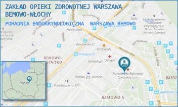 PORADNIA ENDOKRYNOLOGICZNA - ZAKŁAD OPIEKI ZDROWOTNEJ WARSZAWA BEMOWO-WŁOCHY - WROCŁAWSKA 19,  WARSZAWA BEMOWO
