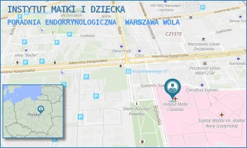 PORADNIA ENDOKRYNOLOGICZNA - INSTYTUT MATKI I DZIECKA - MARCINA KASPRZAKA 17 A,  WARSZAWA WOLA