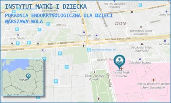 PORADNIA ENDOKRYNOLOGICZNA DLA DZIECI - INSTYTUT MATKI I DZIECKA - MARCINA KASPRZAKA 17 A,  WARSZAWA WOLA