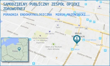 PORADNIA ENDOKRYNOLOGICZNA - SAMODZIELNY PUBLICZNY ZESPÓŁ OPIEKI ZDROWOTNEJ - KOŚCIUSZKI 9,  MIŃSK MAZOWIECKI