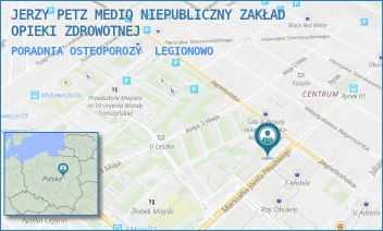 PORADNIA OSTEOPOROZY - JERZY PETZ MEDIQ NIEPUBLICZNY ZAKŁAD OPIEKI ZDROWOTNEJ - PIŁSUDSKIEGO 20,  LEGIONOWO