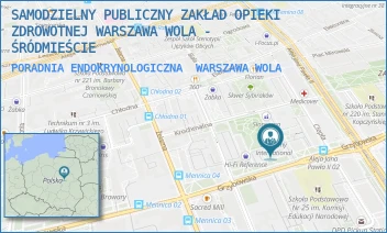 PORADNIA ENDOKRYNOLOGICZNA - SAMODZIELNY PUBLICZNY ZAKŁAD OPIEKI ZDROWOTNEJ WARSZAWA WOLA - ŚRÓDMIEŚCIE - GRZYBOWSKA 34,  WARSZAWA WOLA