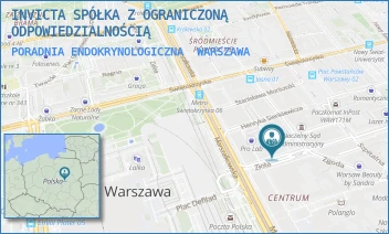 PORADNIA ENDOKRYNOLOGICZNA - INVICTA SPÓŁKA Z OGRANICZONĄ ODPOWIEDZIALNOŚCIĄ - ZŁOTA 6,  WARSZAWA