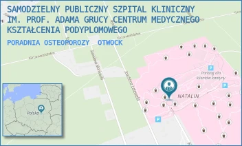 PORADNIA OSTEOPOROZY - SAMODZIELNY PUBLICZNY SZPITAL KLINICZNY IM. PROF. ADAMA GRUCY CENTRUM MEDYCZNEGO KSZTAŁCENIA PODYPLOMOWEGO - KONARSKIEGO 13,  OTWOCK