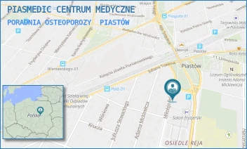 PORADNIA OSTEOPOROZY - PIASMEDIC CENTRUM MEDYCZNE - MIKOŁAJA REJA 1,  PIASTÓW