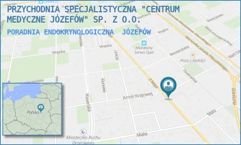 PORADNIA ENDOKRYNOLOGICZNA - PRZYCHODNIA SPECJALISTYCZNA "CENTRUM MEDYCZNE JÓZEFÓW" SP. Z O.O. - ARMII KRAJOWEJ 5,  JÓZEFÓW