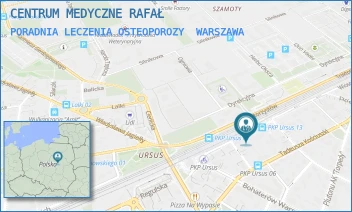 PORADNIA LECZENIA OSTEOPOROZY - CENTRUM MEDYCZNE RAFAŁ - WIOSNY LUDÓW 69,  WARSZAWA