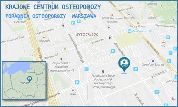PORADNIA OSTEOPOROZY - KRAJOWE CENTRUM OSTEOPOROZY - SYROKOMLI 32,  WARSZAWA