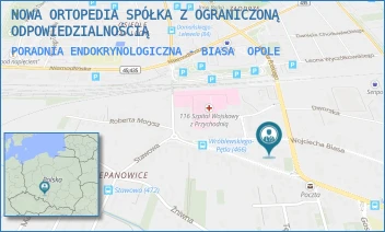 PORADNIA ENDOKRYNOLOGICZNA - BIASA - NOWA ORTOPEDIA SPÓŁKA Z OGRANICZONĄ ODPOWIEDZIALNOŚCIĄ - UL. WOJCIECHA BIASA 31,  OPOLE