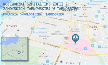 PORADNIA ONKOLOGICZNA - WOJEWÓDZKI SZPITAL IM. ZOFII Z ZAMOYSKICH TARNOWSKIEJ W TARNOBRZEGU - UL. SZPITALNA 1,  TARNOBRZEG