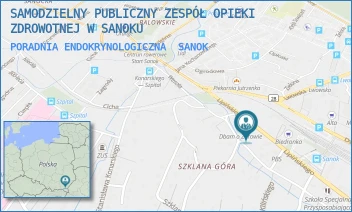 PORADNIA ENDOKRYNOLOGICZNA - SAMODZIELNY PUBLICZNY ZESPÓŁ OPIEKI ZDROWOTNEJ W SANOKU - UL. LIPIŃSKIEGO 10,  SANOK