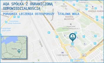 PORADNIA LECZENIA OSTEOPOROZY - AQA SPÓŁKA Z OGRANICZONĄ ODPOWIEDZIALNOŚCIĄ - UL. WOJSKA POLSKIEGO 5,  STALOWA WOLA