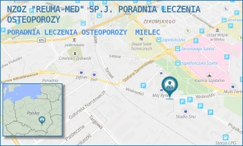 PORADNIA LECZENIA OSTEOPOROZY - NZOZ "REUMA-MED" SP.J. PORADNIA LECZENIA OSTEOPOROZY - UL. WOLNOŚCI 23 B/52,  MIELEC