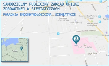 PORADNIA ENDOKRYNOLOGICZNA - SAMODZIELNY PUBLICZNY ZAKŁAD OPIEKI ZDROWOTNEJ W SIEMIATYCZACH - SZPITALNA 8,  SIEMIATYCZE