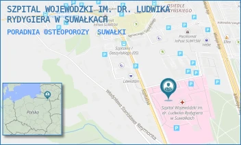 PORADNIA OSTEOPOROZY - SZPITAL WOJEWÓDZKI IM. DR. LUDWIKA RYDYGIERA W SUWAŁKACH - SZPITALNA 60,  SUWAŁKI