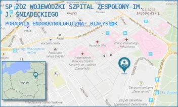 PORADNIA ENDOKRYNOLOGICZNA - SP ZOZ WOJEWÓDZKI SZPITAL ZESPOLONY IM. J. ŚNIADECKIEGO - WOŁODYJOWSKIEGO 2/1,  BIAŁYSTOK