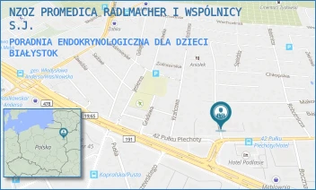 PORADNIA ENDOKRYNOLOGICZNA DLA DZIECI - NZOZ PROMEDICA SZCZEPAŃSKA-KOSTRO I WSPÓLNICY S.J. - SIEWNA 2,  BIAŁYSTOK