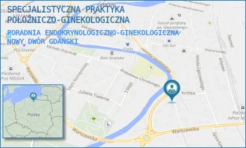 PORADNIA ENDOKRYNOLOGICZNO-GINEKOLOGICZNA - SPECJALISTYCZNA PRAKTYKA POŁOŻNICZO-GINEKOLOGICZNA - UL. HENRYKA SIENKIEWICZA 17,  NOWY DWÓR GDAŃSKI
