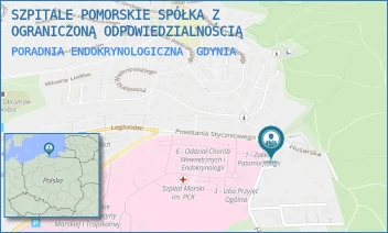 PORADNIA ENDOKRYNOLOGICZNA - SZPITALE POMORSKIE SPÓŁKA Z OGRANICZONĄ ODPOWIEDZIALNOŚCIĄ - UL. HUZARSKA 1,  GDYNIA