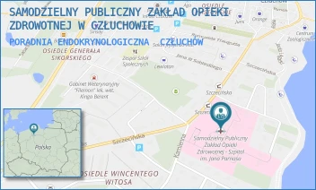 PORADNIA ENDOKRYNOLOGICZNA - SAMODZIELNY PUBLICZNY ZAKŁAD OPIEKI ZDROWOTNEJ W CZŁUCHOWIE - UL. SZCZECIŃSKA 31,  CZŁUCHÓW