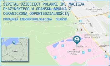 PORADNIA ENDOKRYNOLOGICZNA - SZPITAL DZIECIĘCY POLANKI IM. MACIEJA PŁAŻYŃSKIEGO W GDAŃSKU SPÓŁKA Z OGRANICZONĄ ODPOWIEDZIALNOŚCIĄ - UL. POLANKI 119,  GDAŃSK