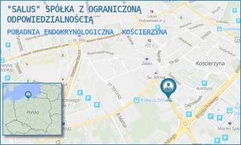 PORADNIA ENDOKRYNOLOGICZNA - "SALUS" SPÓŁKA Z OGRANICZONĄ ODPOWIEDZIALNOŚCIĄ - UL. KLASZTORNA 7/A,  KOŚCIERZYNA