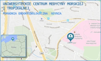 PORADNIA ENDOKRYNOLOGICZNA - UNIWERSYTECKIE CENTRUM MEDYCYNY MORSKIEJ I TROPIKALNEJ - UL. POWSTANIA STYCZNIOWEGO 9B,  GDYNIA