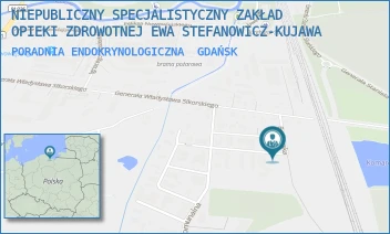 PORADNIA ENDOKRYNOLOGICZNA - NIEPUBLICZNY SPECJALISTYCZNY ZAKŁAD OPIEKI ZDROWOTNEJ EWA STEFANOWICZ-KUJAWA - UL. KOWALSKA 5/1,  GDAŃSK