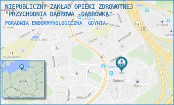 PORADNIA ENDOKRYNOLOGICZNA - NIEPUBLICZNY ZAKŁAD OPIEKI ZDROWOTNEJ "PRZYCHODNIA DĄBROWA -DĄBRÓWKA" - UL. SOJOWA 24,  GDYNIA