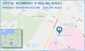 PORADNIA ENDOKRYNOLOGICZNA - SZPITAL WOJEWÓDZKI W BIELSKU-BIAŁEJ - UL. AL.ARMII KRAJOWEJ 101,  BIELSKO-BIAŁA