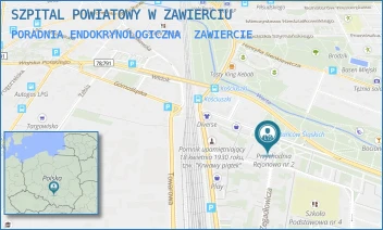 PORADNIA ENDOKRYNOLOGICZNA - SZPITAL POWIATOWY W ZAWIERCIU - UL. POWSTAŃCÓW ŚLĄSKICH 8,  ZAWIERCIE