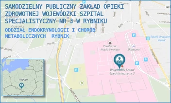 ODDZIAŁ ENDOKRYNOLOGII I CHORÓB METABOLICZNYCH - SAMODZIELNY PUBLICZNY ZAKŁAD OPIEKI ZDROWOTNEJ WOJEWÓDZKI SZPITAL SPECJALISTYCZNY NR 3 W RYBNIKU - UL. ENERGETYKÓW 46,  RYBNIK