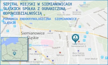 PORADNIA ENDOKRYNOLOGICZNA - SZPITAL MIEJSKI W SIEMIANOWICACH ŚLĄSKICH SPÓŁKA Z OGRANICZONĄ ODPOWIEDZIALNOŚCIĄ - UL. 1 MAJA 9,  SIEMIANOWICE ŚLĄSKIE