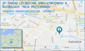 PORADNIA ENDOKRYNOLOGICZNA - SP ZAKŁAD LECZNICTWA AMBULATORYJNEGO W KATOWICACH "MOJA PRZYCHODNIA" - UL. ADAMA MICKIEWICZA 9,  KATOWICE