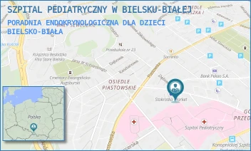 PORADNIA ENDOKRYNOLOGICZNA DLA DZIECI - SZPITAL PEDIATRYCZNY W BIELSKU-BIAŁEJ - UL. SOBIESKIEGO 83,  BIELSKO-BIAŁA