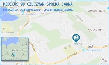 PORADNIA OSTEOPOROZY - MEDICUS 99 CZUCZMAN SPÓŁKA JAWNA - UL. DWORCOWA 1D,  JASTRZĘBIE-ZDRÓJ