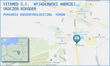 PORADNIA ENDOKRYNOLOGICZNA - VITAMED S.C.  WYJADŁOWSKI ANDRZEJ, SKOCZEŃ NIKODEM - WARSZAWSKA 46A,  KUNÓW