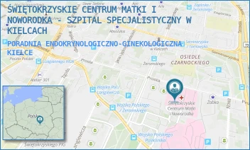 PORADNIA ENDOKRYNOLOGICZNO-GINEKOLOGICZNA - ŚWIĘTOKRZYSKIE CENTRUM MATKI I NOWORODKA - SZPITAL SPECJALISTYCZNY W KIELCACH - PROSTA 30,  KIELCE