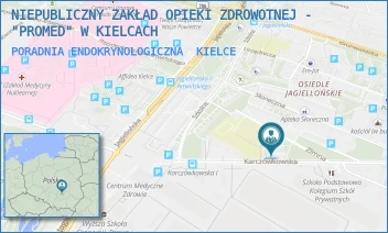PORADNIA ENDOKRYNOLOGICZNA - "PROMED" SPÓŁKA Z OGRANICZONĄ ODPOWIEDZIALNOŚCIĄ - KARCZÓWKOWSKA 36,  KIELCE