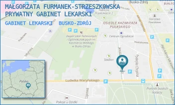 GABINET LEKARSKI - MAŁGORZATA FURMANEK-STRZESZKOWSKA PRYWATNY GABINET LEKARSKI - JANUSZA KUSOCIŃSKIEGO 2A,  BUSKO-ZDRÓJ