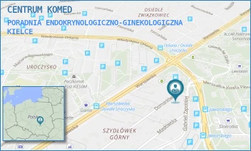 PORADNIA ENDOKRYNOLOGICZNO-GINEKOLOGICZNA - CENTRUM KOMED - G. ZAPOLSKIEJ 4/30,  KIELCE