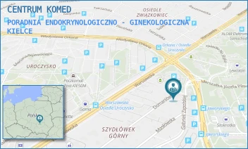 PORADNIA ENDOKRYNOLOGICZNO - GINEKOLOGICZNA - CENTRUM KOMED - GABRIELI ZAPOLSKIEJ 4/32,  KIELCE