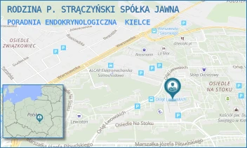PORADNIA ENDOKRYNOLOGICZNA - RODZINA P. STRĄCZYŃSKI SPÓŁKA KOMANDYTOWA - OS NA STOKU 63A,  KIELCE