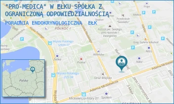 PORADNIA ENDOKRYNOLOGICZNA - "PRO-MEDICA" W EŁKU SPÓŁKA Z OGRANICZONĄ ODPOWIEDZIALNOŚCIĄ - KONOPNICKIEJ 1,  EŁK