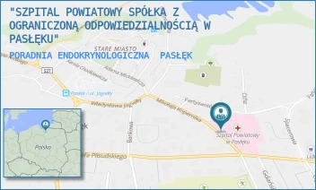 PORADNIA ENDOKRYNOLOGICZNA - "SZPITAL POWIATOWY SPÓŁKA Z OGRANICZONĄ ODPOWIEDZIALNOŚCIĄ W PASŁĘKU" - KOPERNIKA 20 D,  PASŁĘK