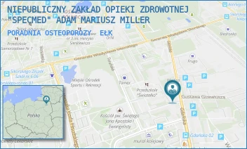 PORADNIA OSTEOPOROZY - NIEPUBLICZNY ZAKŁAD OPIEKI ZDROWOTNEJ "SPECMED" ADAM MARIUSZ MILLER - GDAŃSKA 17,  EŁK